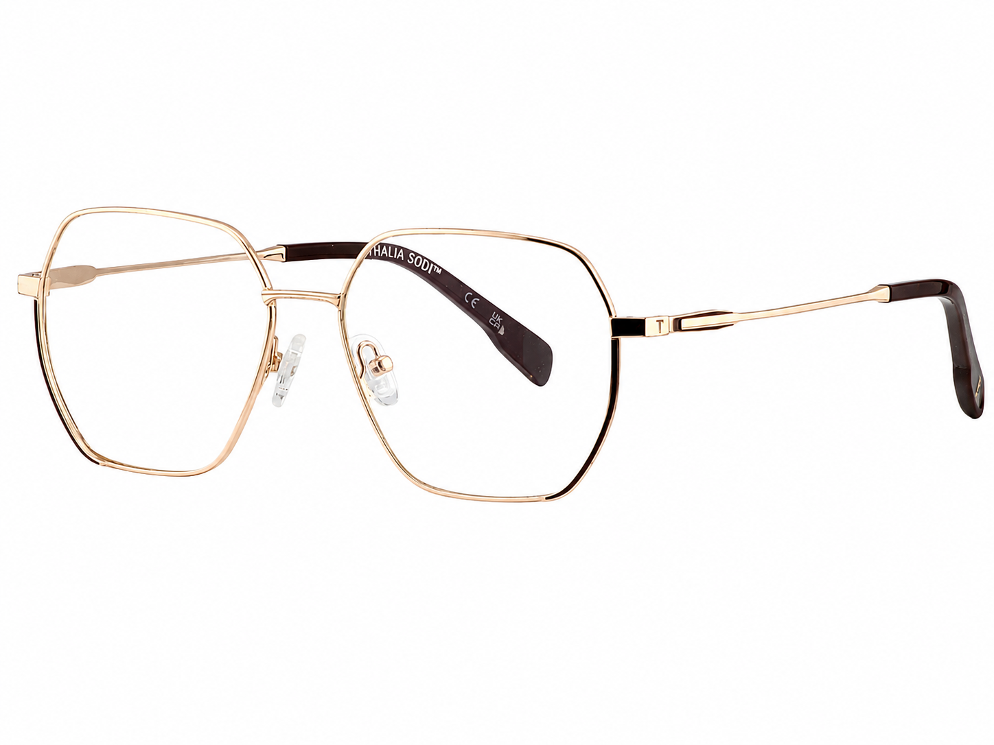 TS-42 C2 · right-angle view · Copper and deep blue · Thalia Sodi Eyewear