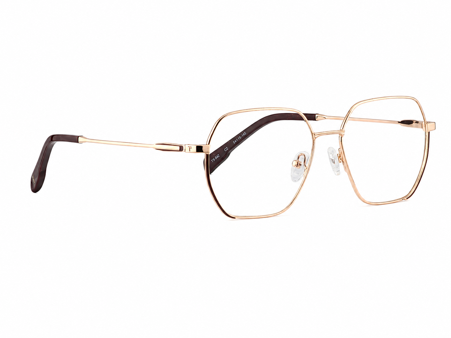 TS-42 C2 · left-angle view · Copper and deep blue · Thalia Sodi Eyewear