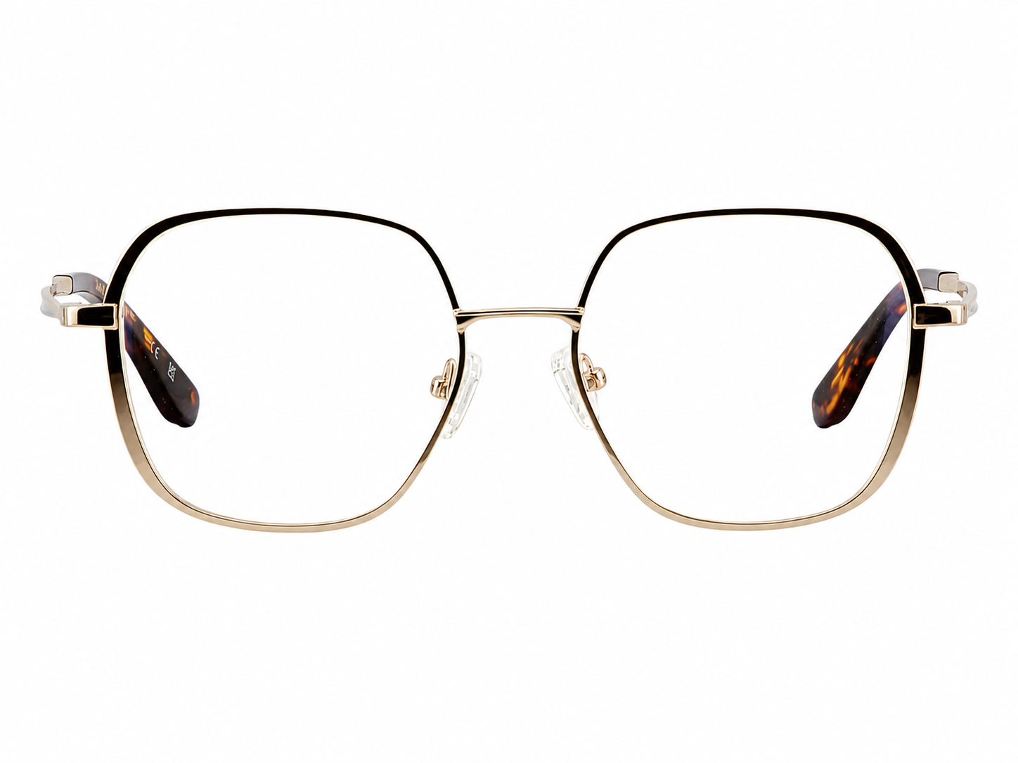 TS-43 C1 · vista frontal · Negro, dorado y carey · Thalia Sodi Eyewear