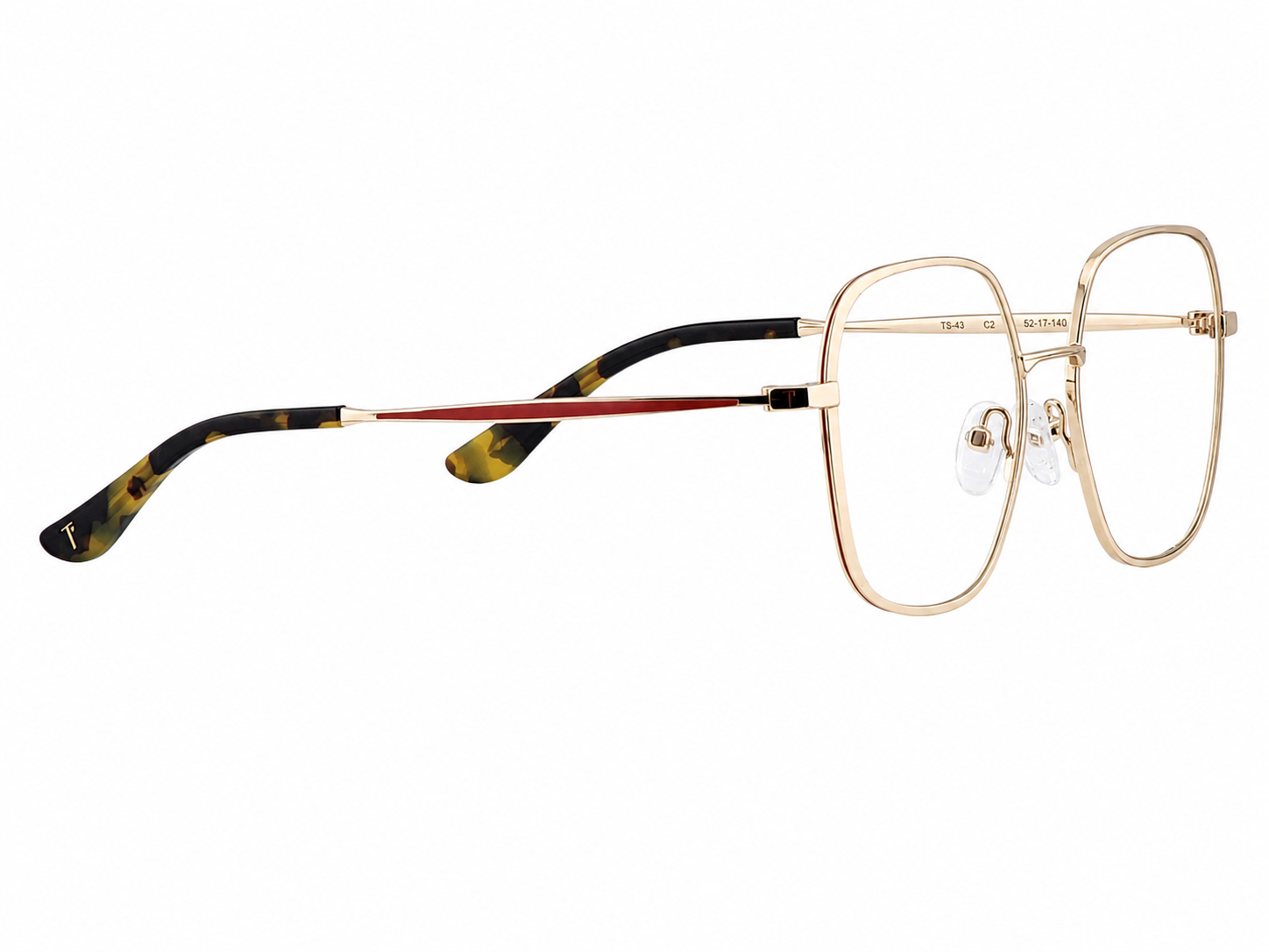 TS-43 C2 · left-angle view · Black, gold and soft pink · Thalia Sodi Eyewear