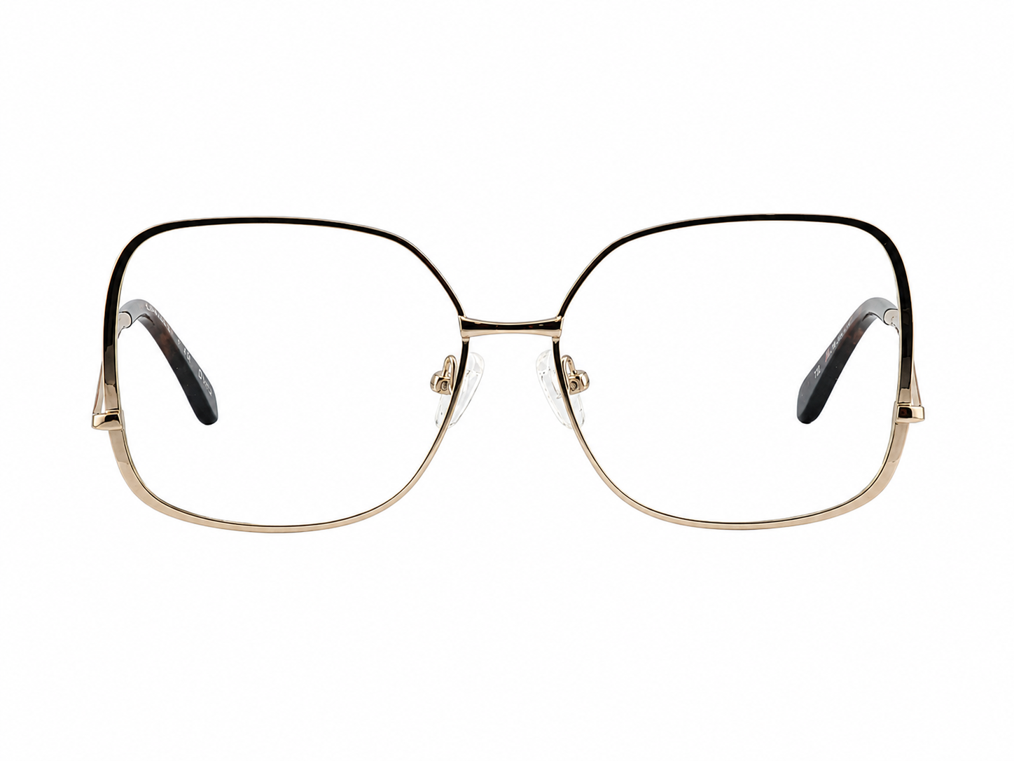 TS-45 C2 · vista frontal · Negro y dorado · Thalia Sodi Eyewear