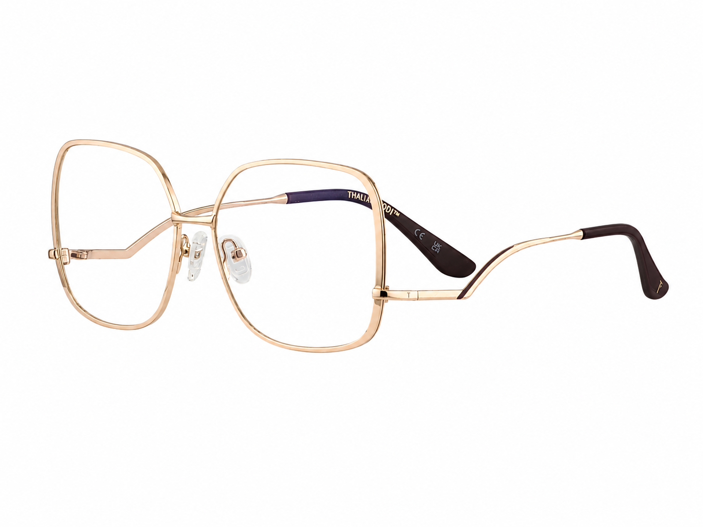 TS-45 C3 · right-angle view · Rose gold and black · Thalia Sodi Eyewear