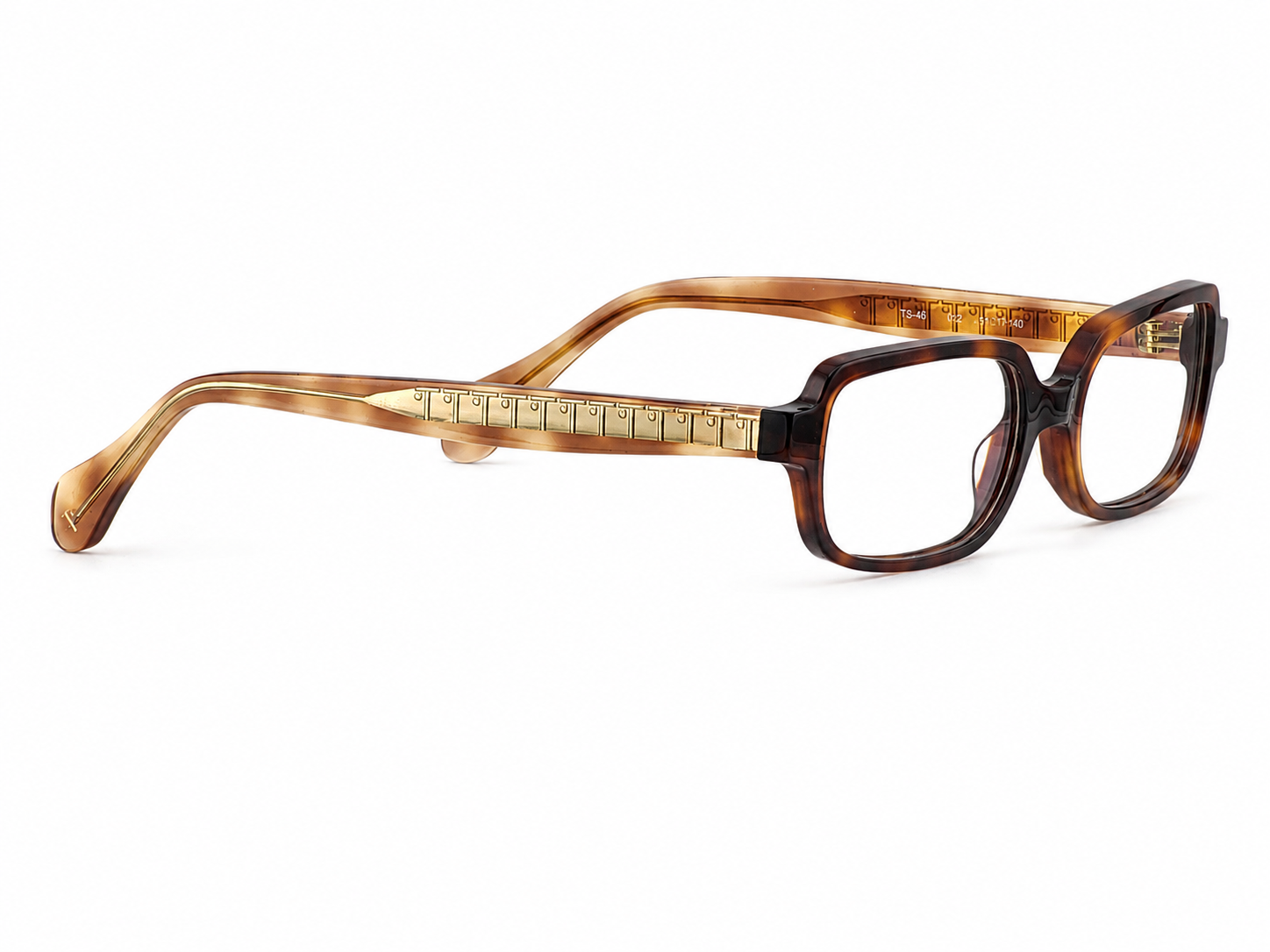TS-46 C2 · vista diagonal izquierda · Carey marrón · Thalia Sodi Eyewear
