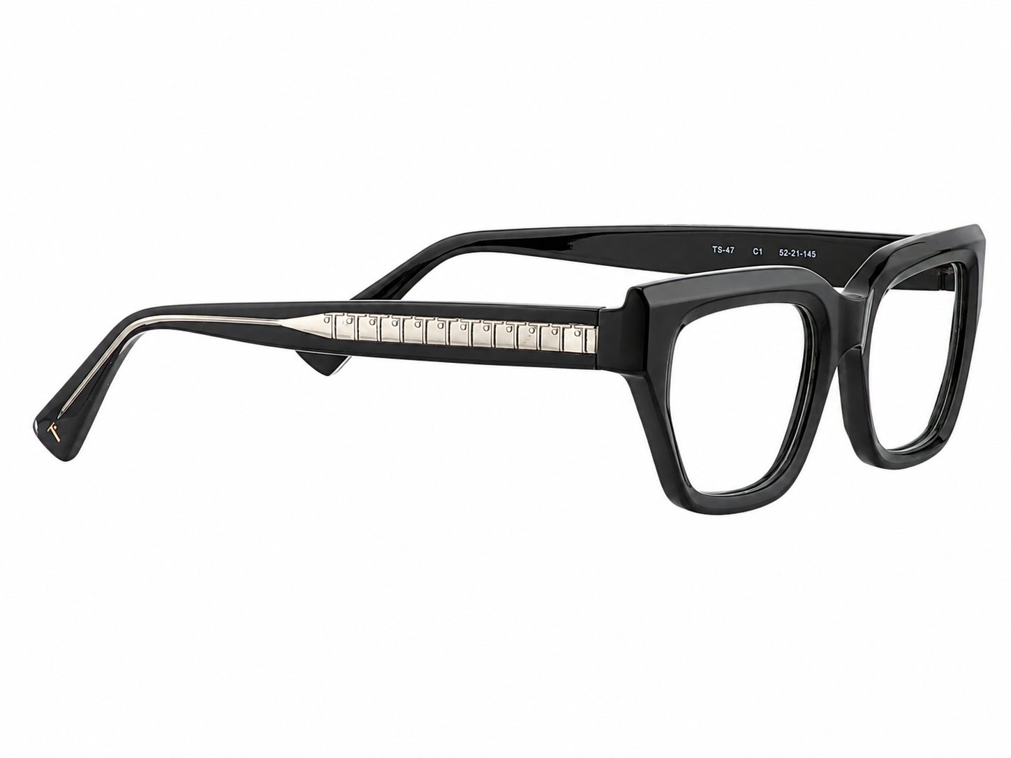 TS-47 C1 · left-angle view · Glossy black · Thalia Sodi Eyewear