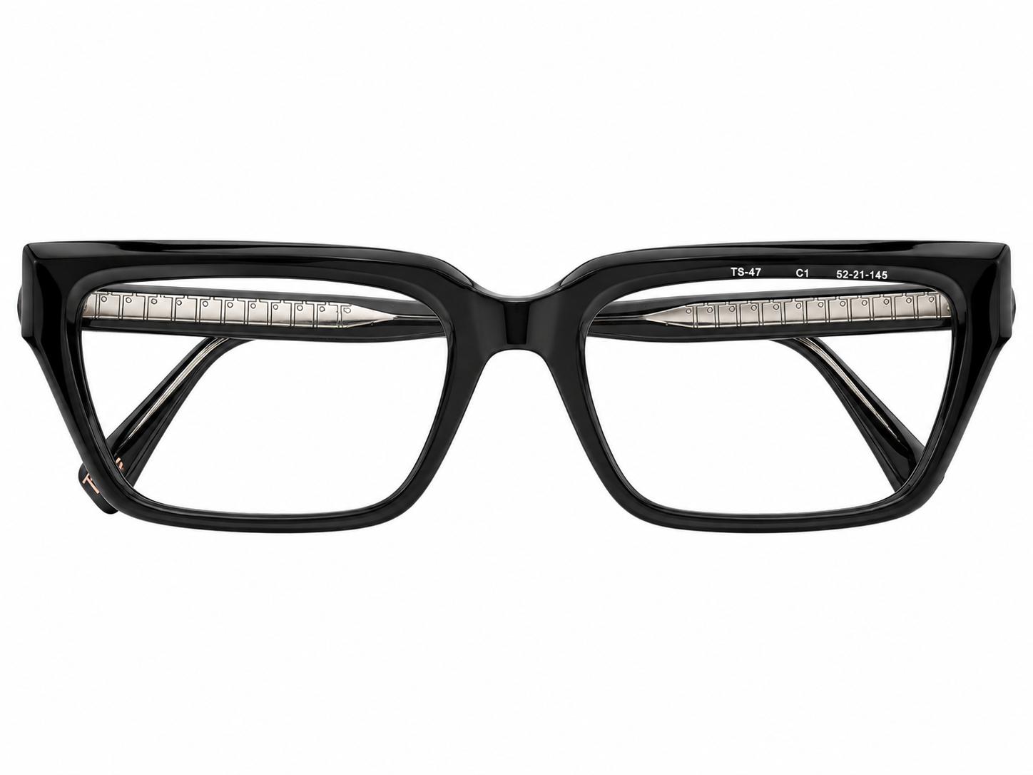 TS-47 C1 · vista frontal · Negro brillante · Thalia Sodi Eyewear