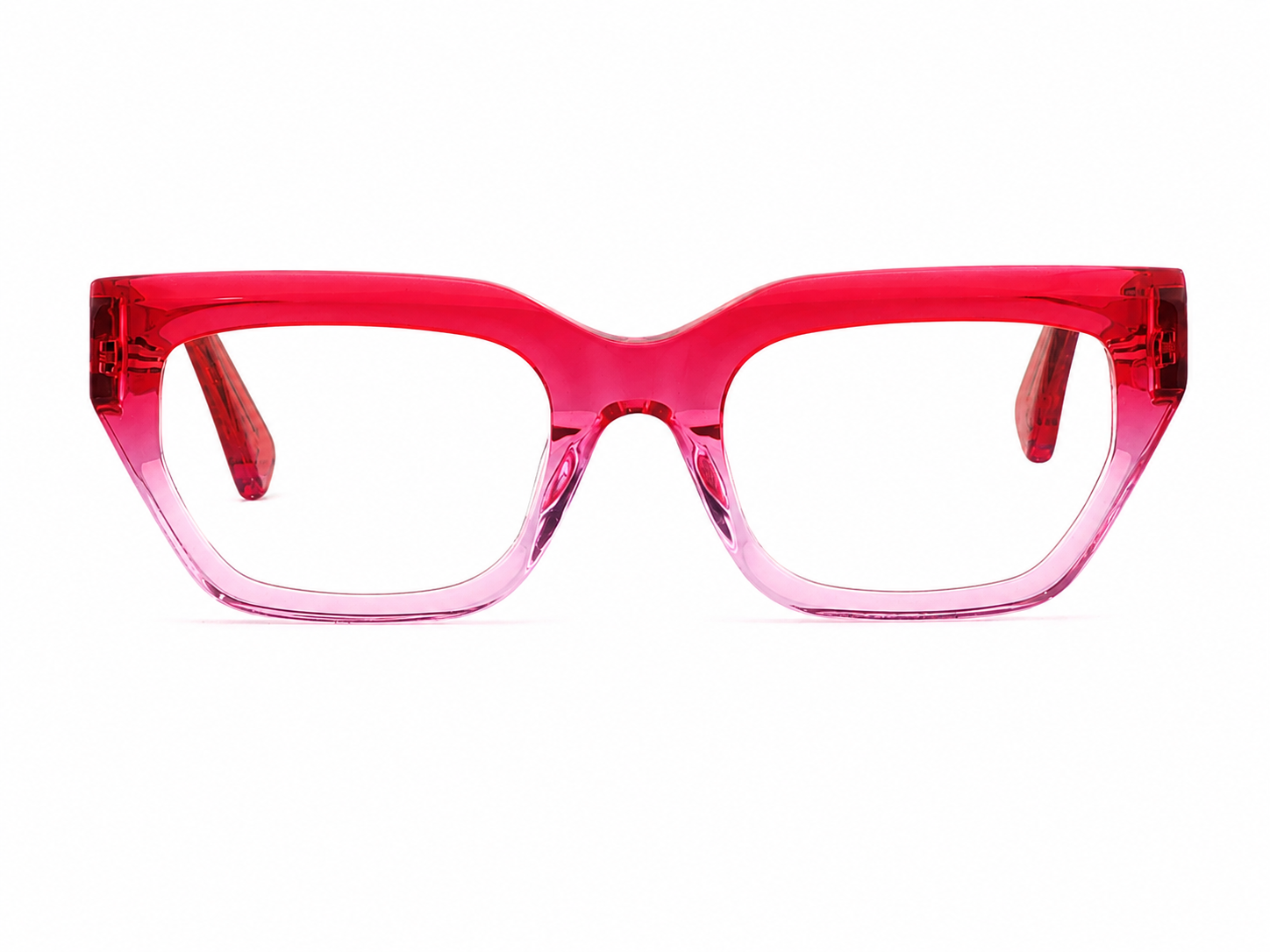 TS-47 C2 · vista frontal · Fucsia y rosa translúcido · Thalia Sodi Eyewear