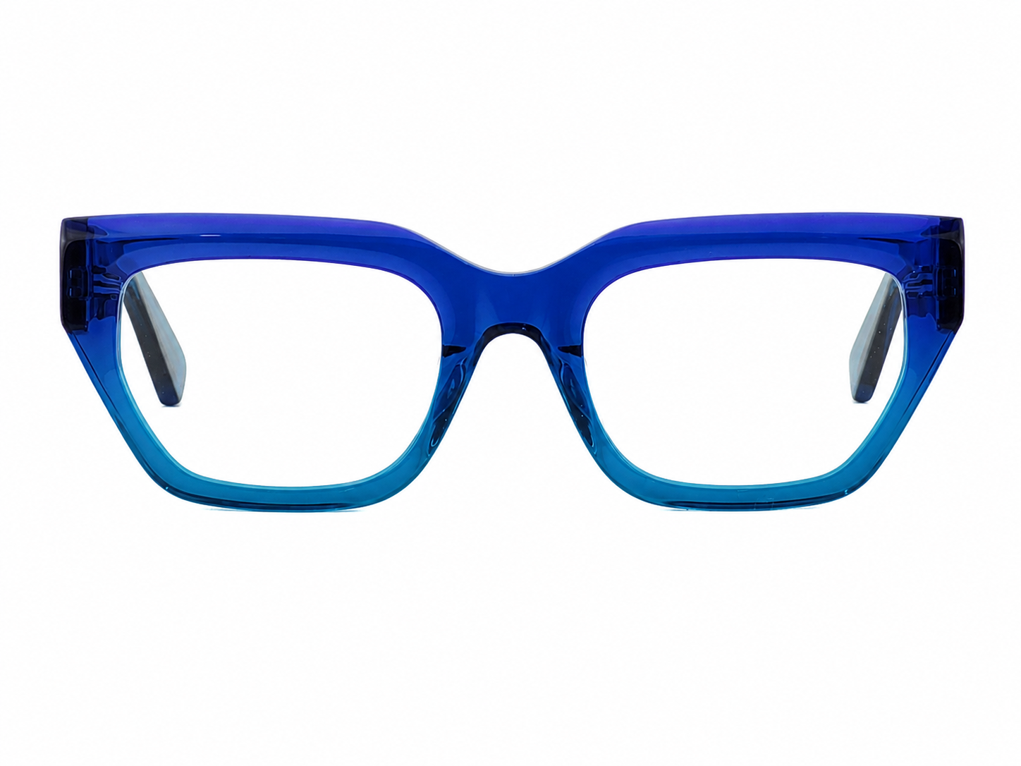 TS-47 C3 · vista frontal · Azul cobalto y turquesa · Thalia Sodi Eyewear